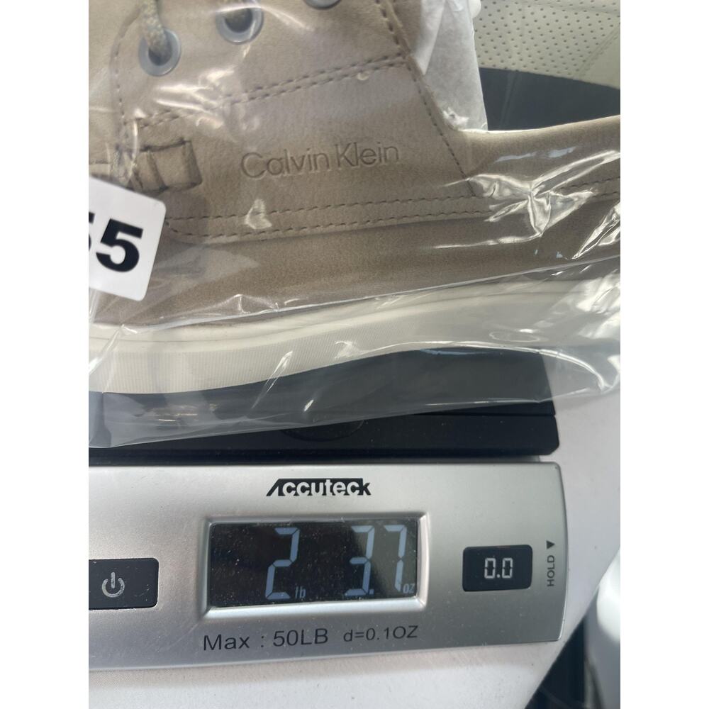 Calvin Klein Shoes Mens Size 10 Beige Boat Shoe Sneakers Casual Comfort - Picture 16 of 16